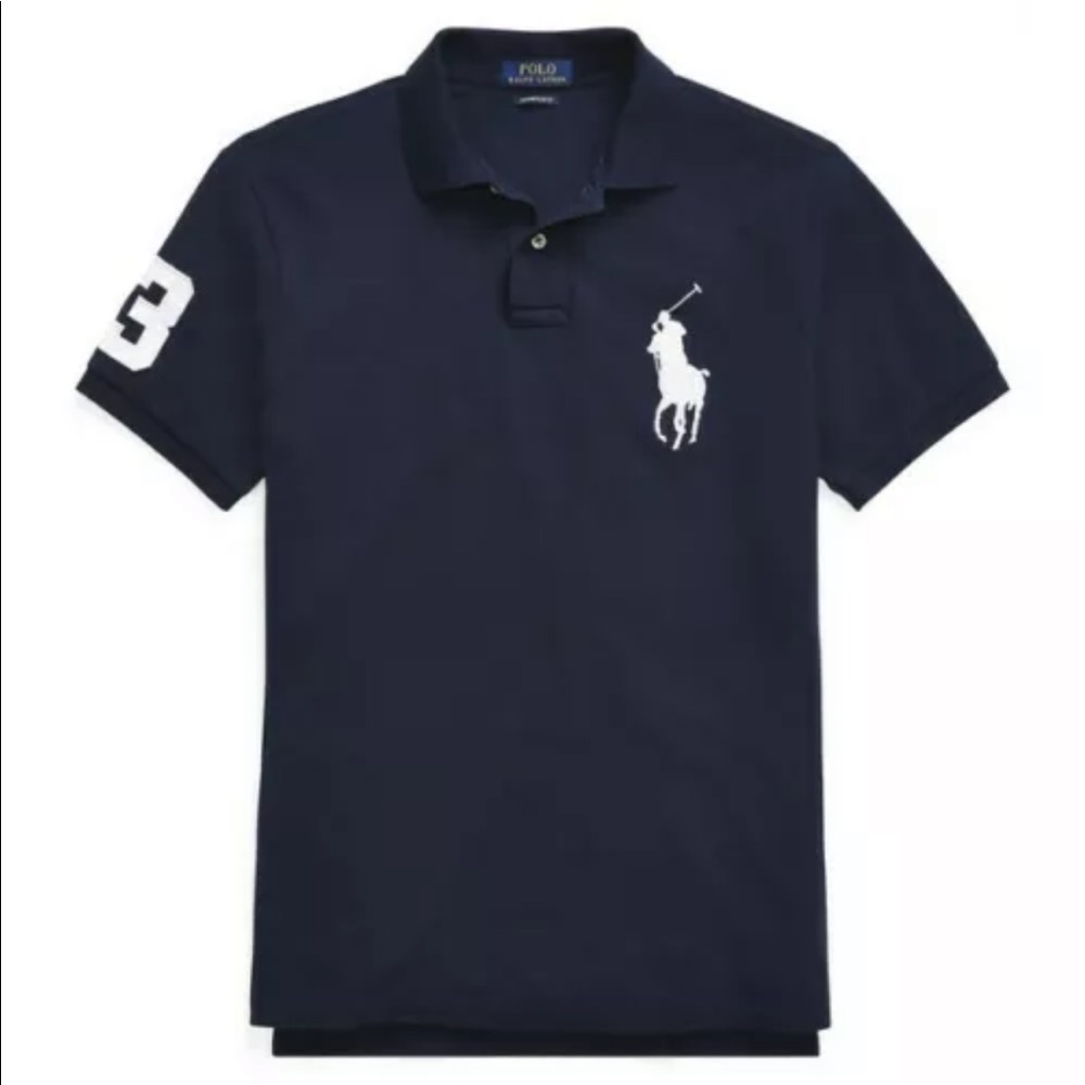 Men Polo Ralph Lauren BIG PONY Mesh Polo Shirt - S M L XL XXL - REGULAR FIT